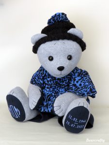 Teddy made from clothing