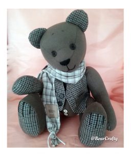 DEPOSIT ONLY Keepsake Bear made from clothing Memory Bear Custom Order